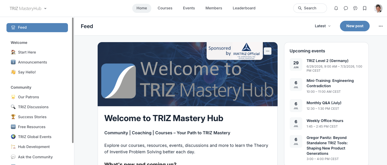 TRIZ Mastery Hub Screenshot 30.6.2026